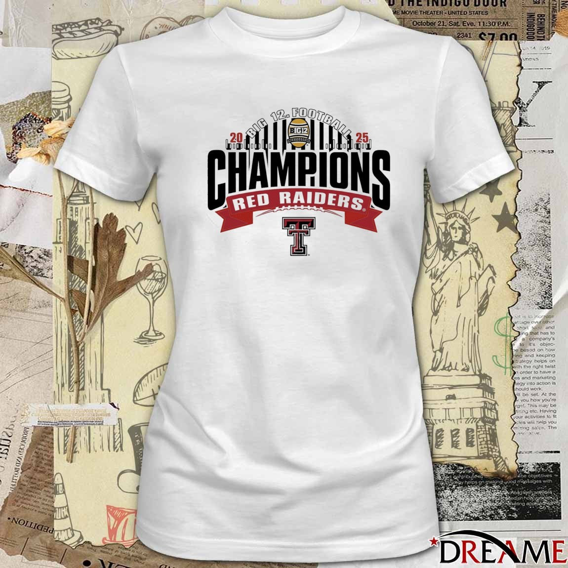 2025 Big 12 Football Champions Texas Tech Red Raiders t-shirt