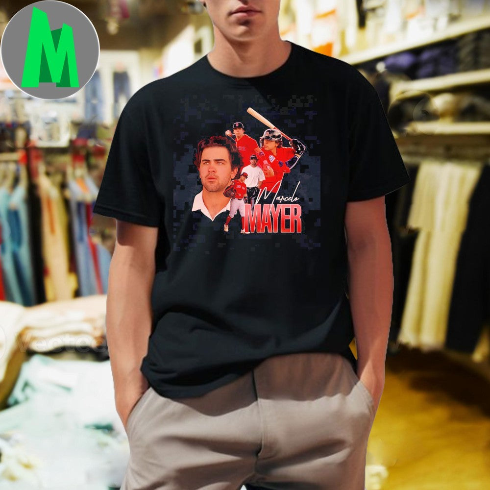 2025 Boston Red Sox Marcelo Mayer Autograph Fan T-Shirt – MLB Baseball Collectible