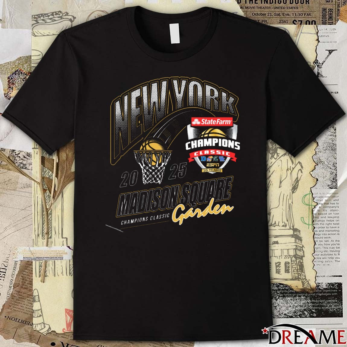 2025 Champions Classic Garden ESPN 15 Years New York Madison Square t-shirt
