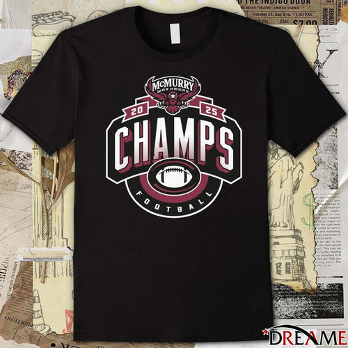 2025 Champs McMurry Football Logo t-shirt