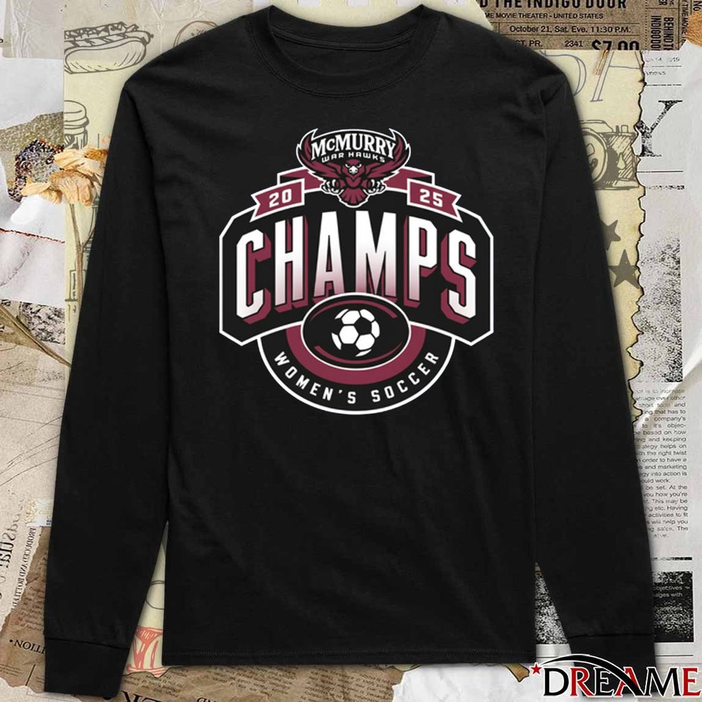 2025 Champs McMurry Women’s Soccer Logo t-shirt