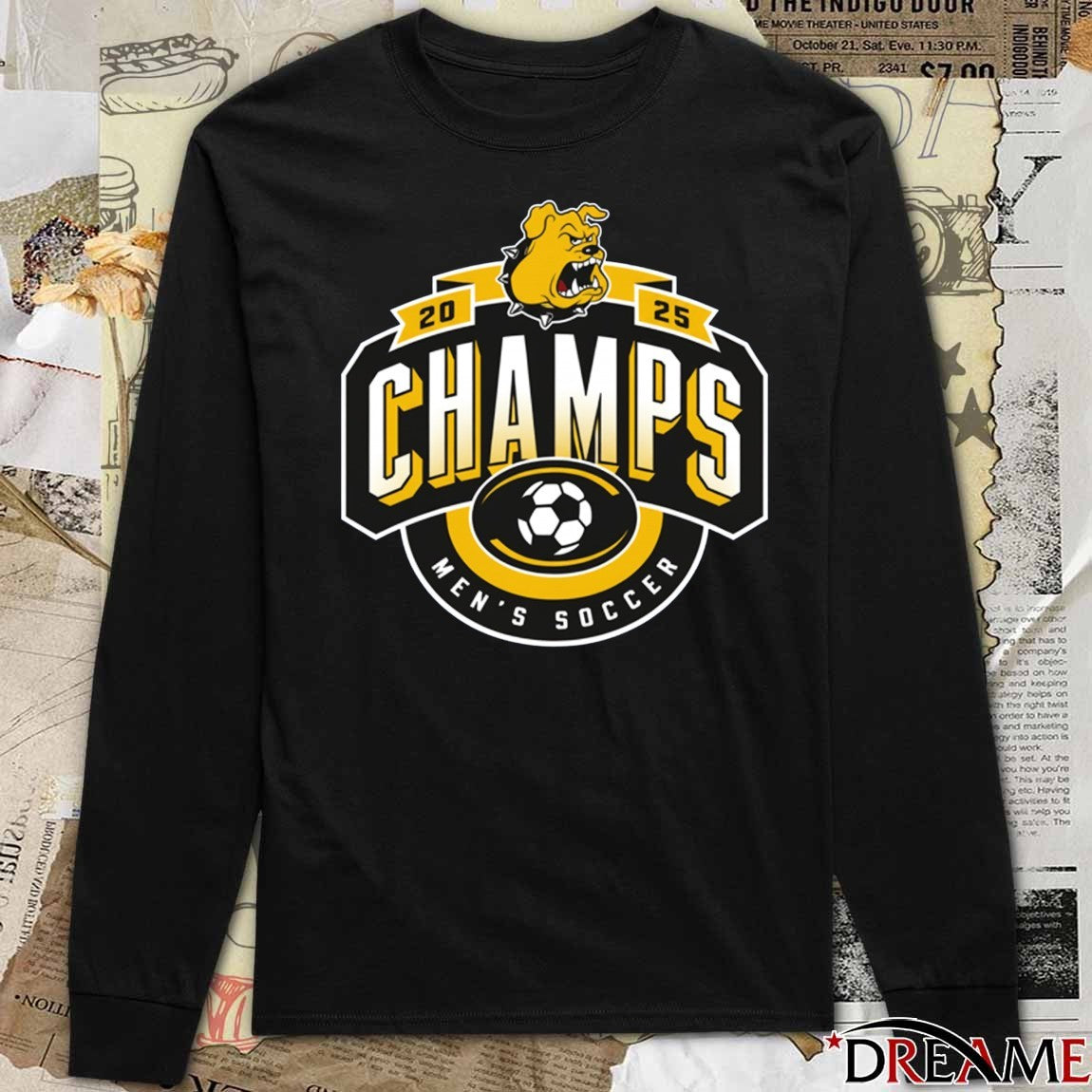 2025 Champs TLU Soccer Men’s Soccer Logo t-shirt