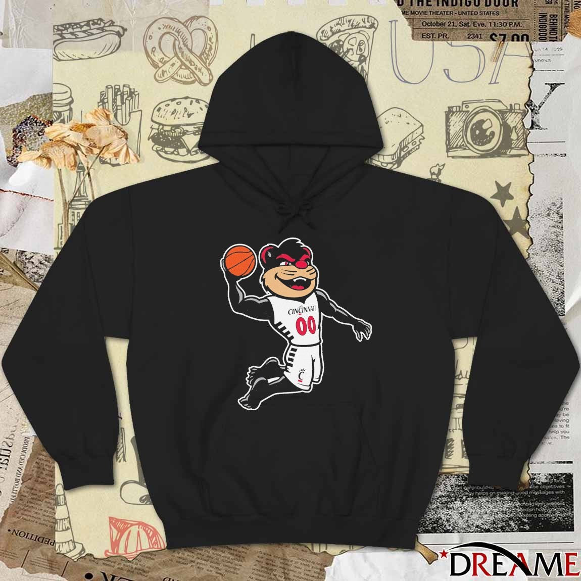 2025 Cincinnati Bearcats Mascot Basketball-Specific Pose t-shirt