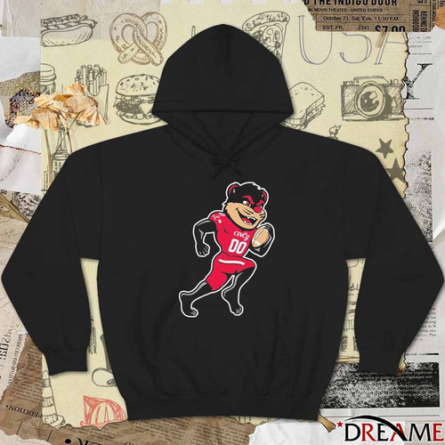2025 Cincinnati Bearcats Mascot Playing Football t-shirt
