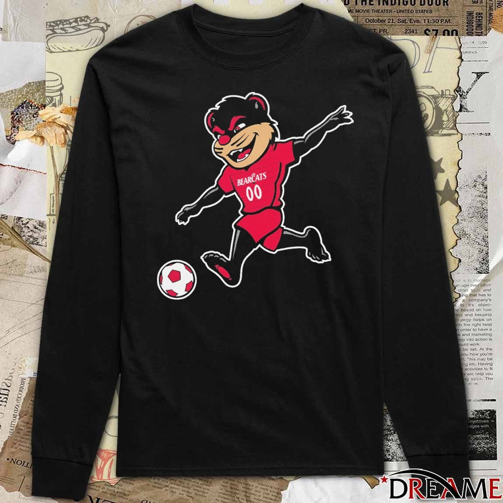 2025 Cincinnati Bearcats Mascot Playing Soccer t-shirt
