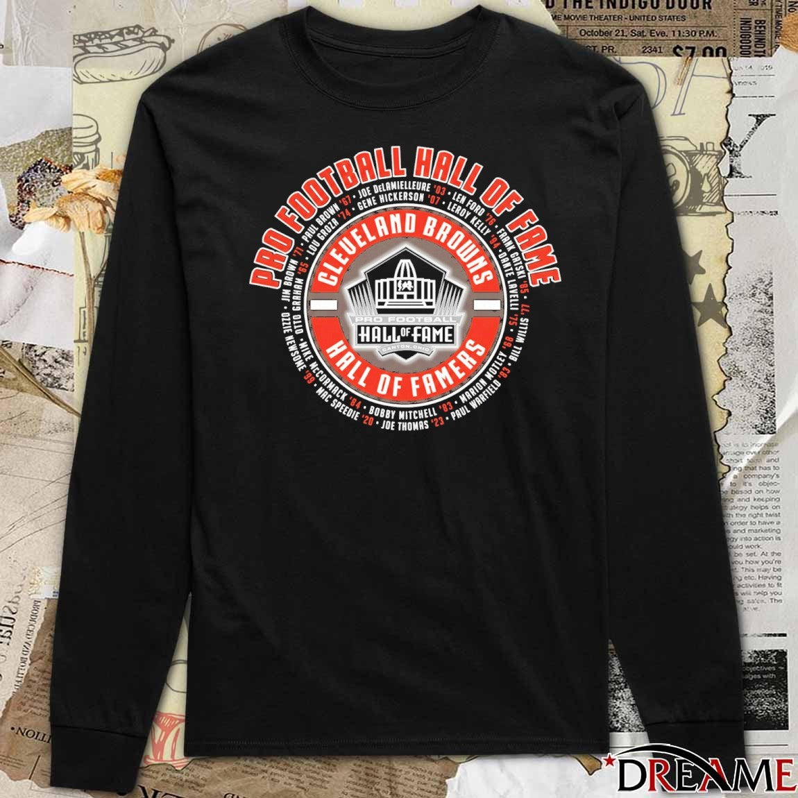 2025 Cleveland Browns Pro Football Hall of Famers Canton Ohio t-shirt