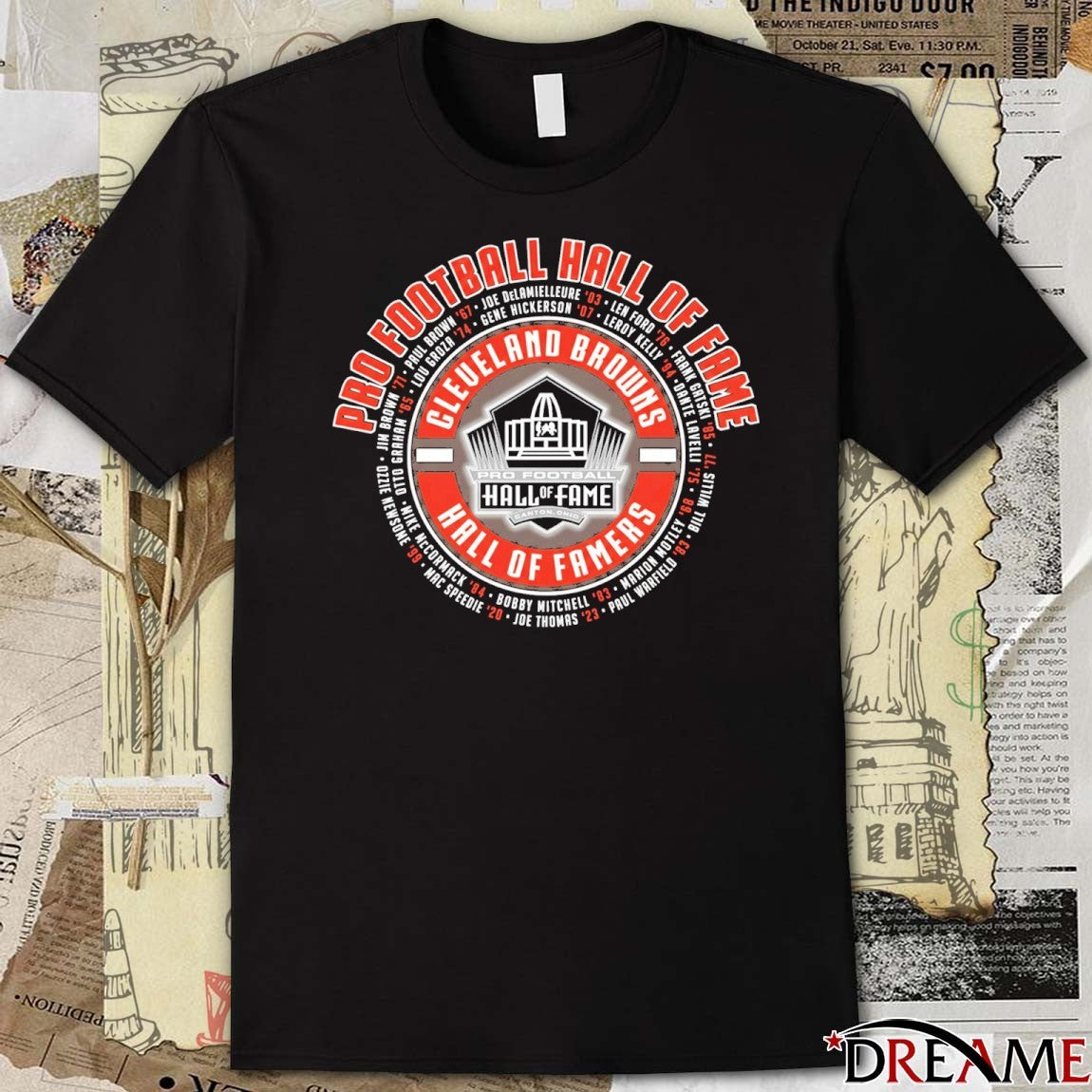 2025 Cleveland Browns Pro Football Hall of Famers Canton Ohio t-shirt