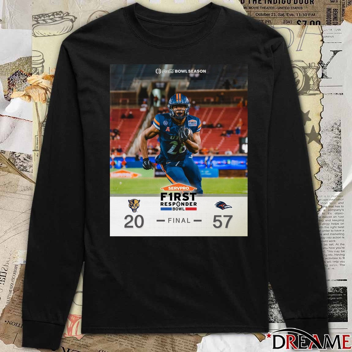 2025 Coca Cola Bowl Season Servpro First Responder Bowl FIU Panthers Vs UTSA Roadrunners Final Score 20 – 57 Poster t-shirt