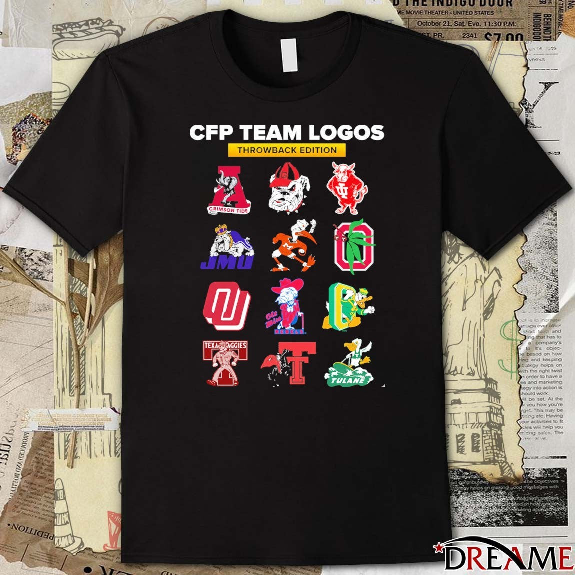 2025 College Football Playoff Team Has The Best Throwback All Logos t-shirt