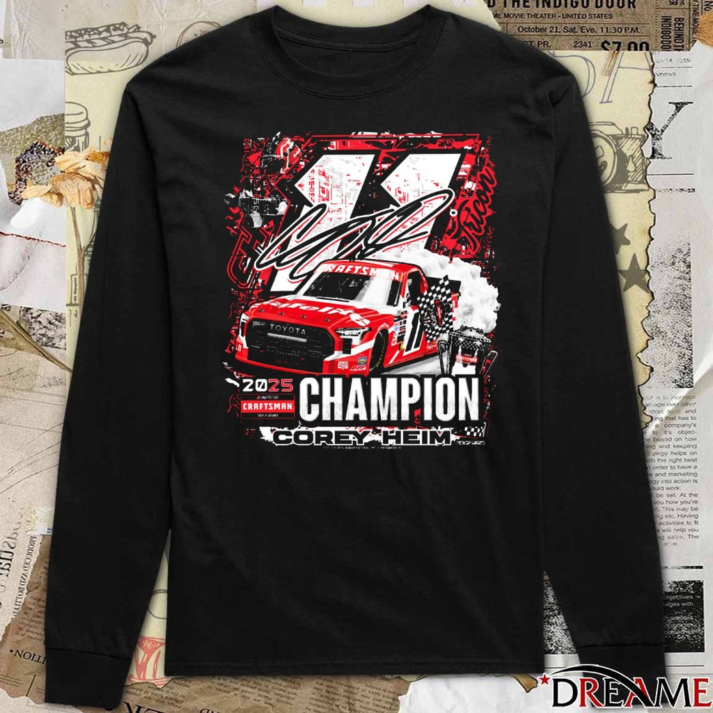 2025 Corey Heim Championship NASCAR Craftsman Truck Series Signature t-shirt