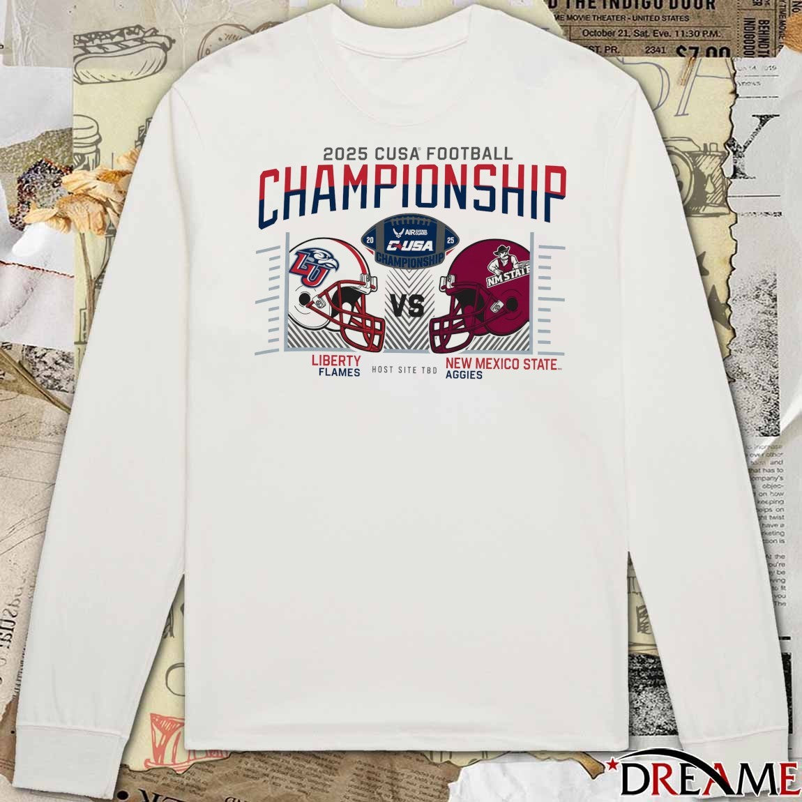 2025 Cusa Conference Usa Football Championship Champion Liberty Flames Vs New Mexico State Aggies t-shirt