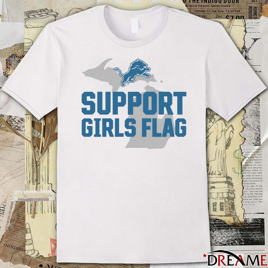 2025 Detroit Lions Players Support Girls Flag t-shirt