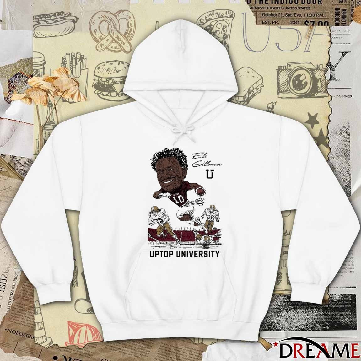 2025 Eli Gillman Uptop University t-shirt