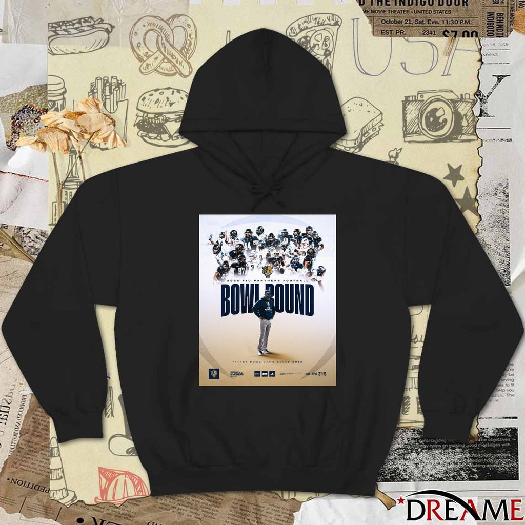 2025 FIU Panthers Football Bowl Bound First Bowl Game Since 2019 Poster t-shirt