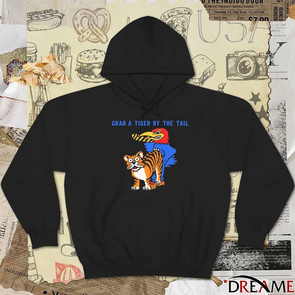 2025 Grab a Tiger By the Tail Kansas Jayhawks Vs Missouri Tigers t-shirt