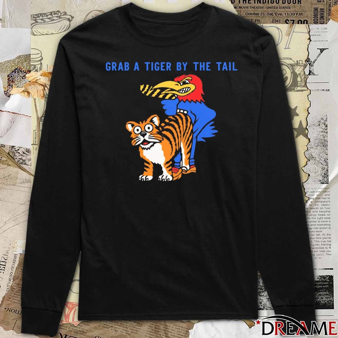 2025 Grab a Tiger By the Tail Kansas Jayhawks Vs Missouri Tigers t-shirt