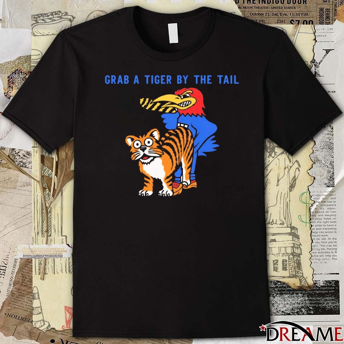 2025 Grab a Tiger By the Tail Kansas Jayhawks Vs Missouri Tigers t-shirt