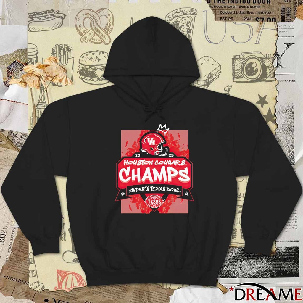 2025 Houston Cougars Kinder’s Texas Bowl Champions Helmets t-shirt