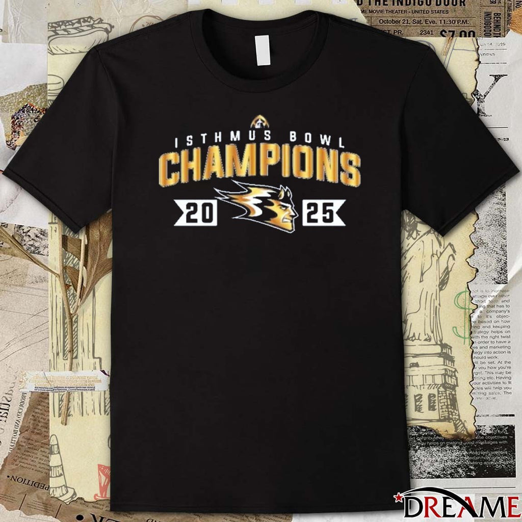 2025 Isthmus Bowl Champions Wisconsin-stout Blue Devils Football t-shirt