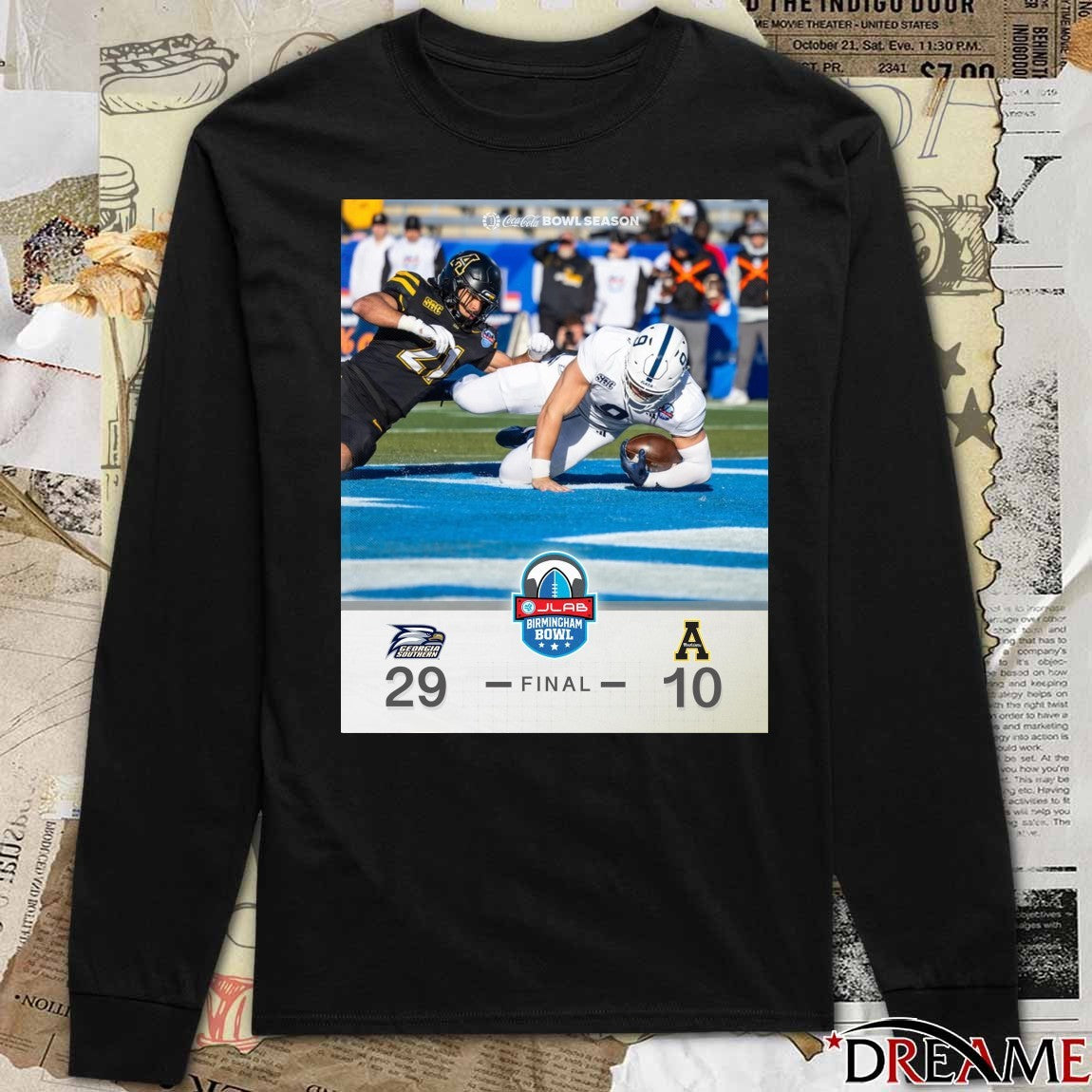 2025 JLab Birmingham Bowl Georgia Southern defeated Appalachian State final score 29-10 Poster t-shirt