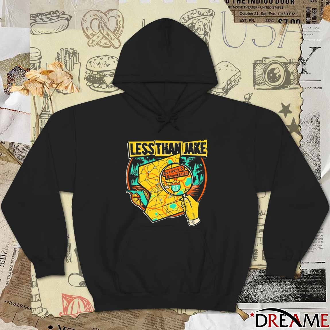 2025 Less Than Jake Borders and Boundaries Anniversary t-shirt
