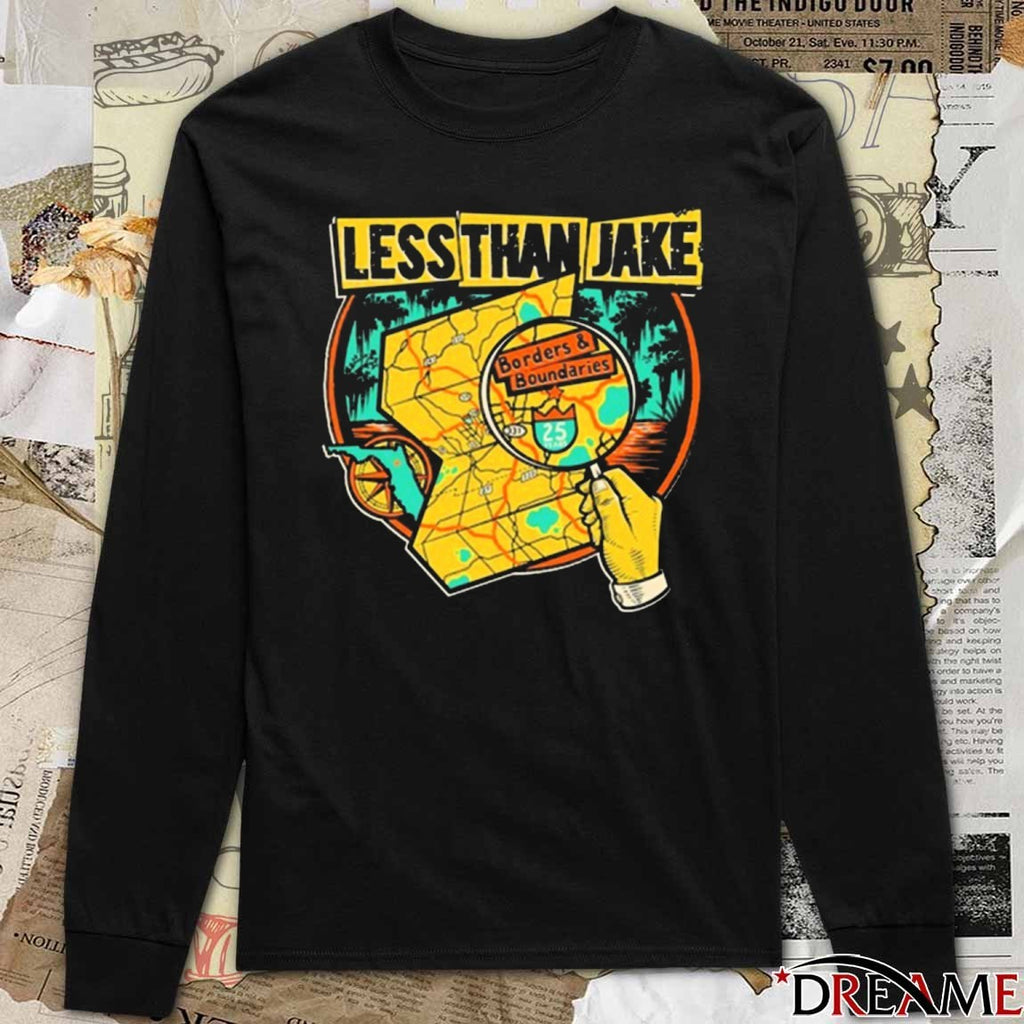 2025 Less Than Jake Borders and Boundaries Anniversary t-shirt