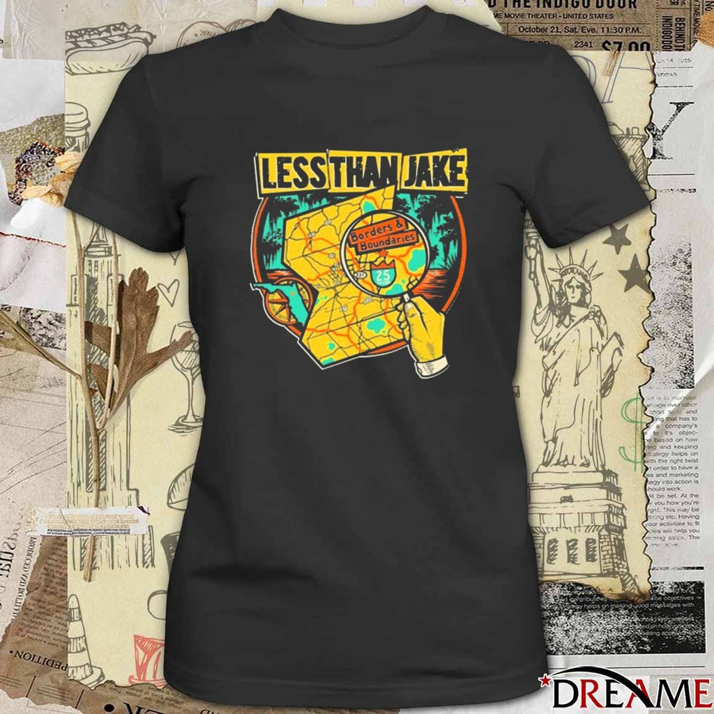 2025 Less Than Jake Borders and Boundaries Anniversary t-shirt