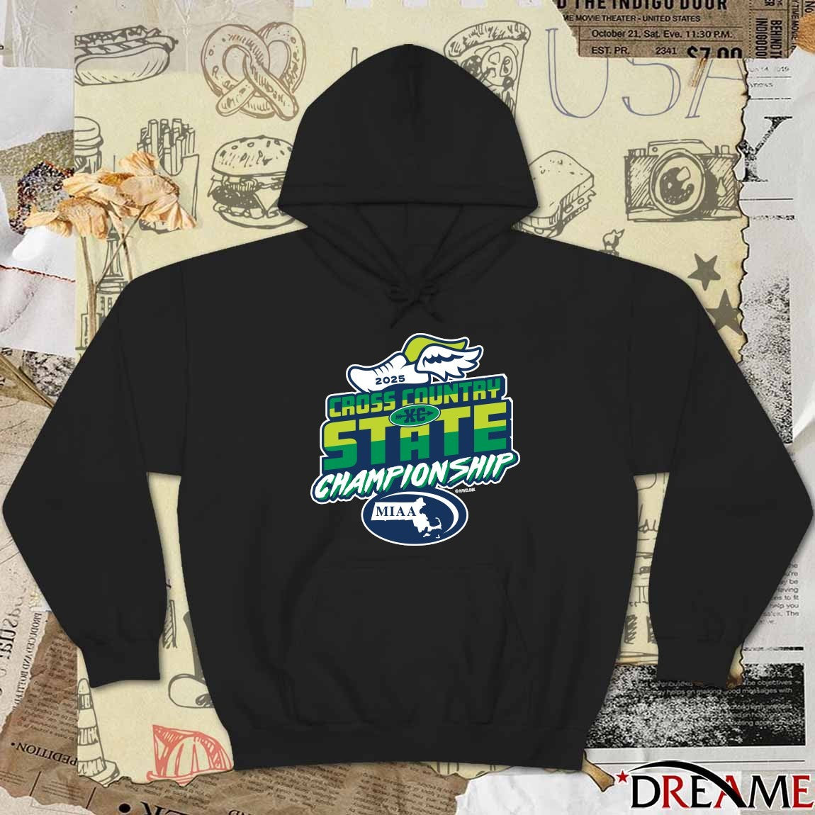 2025 MIAA Cross Country State Championship Logo t-shirt