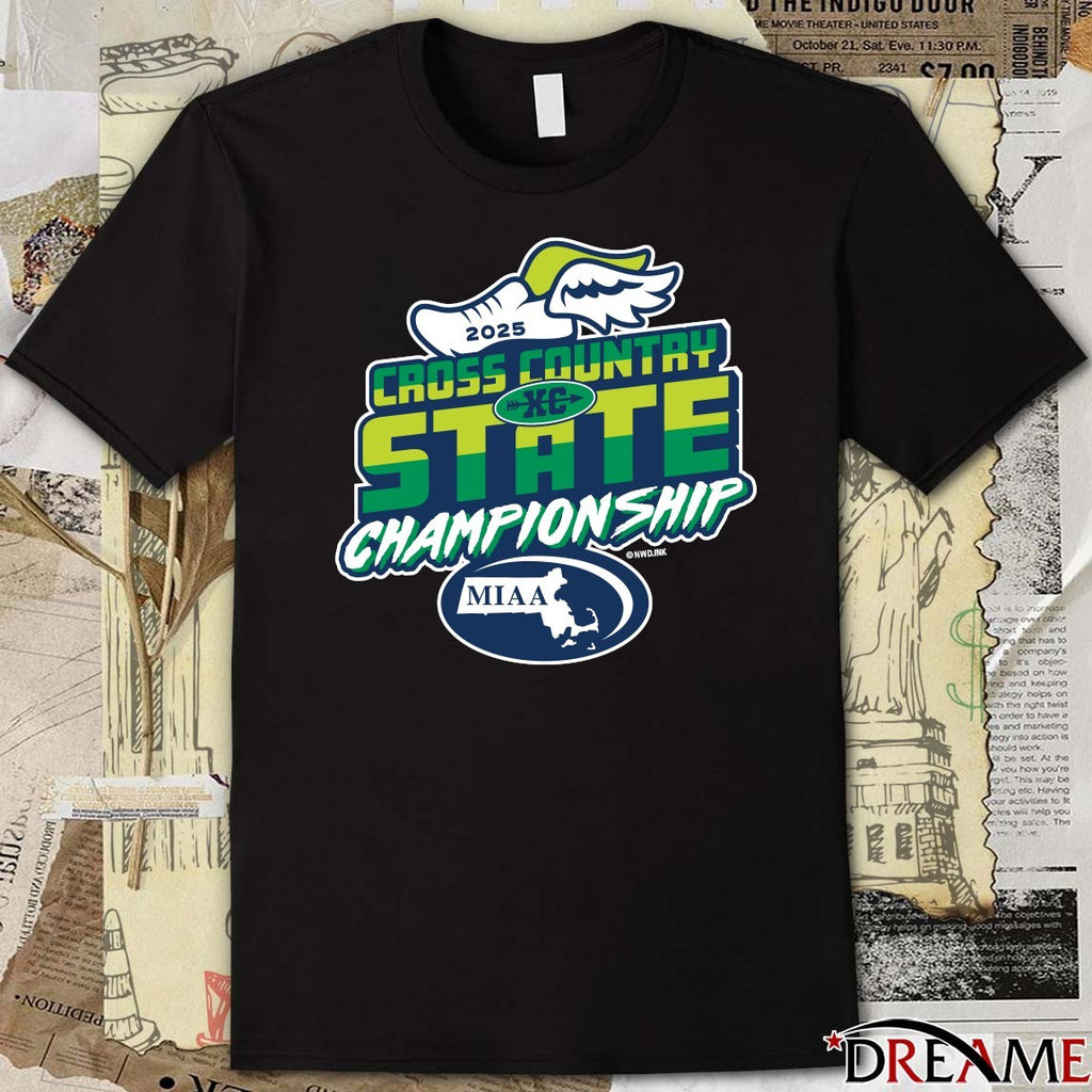 2025 MIAA Cross Country State Championship Logo t-shirt