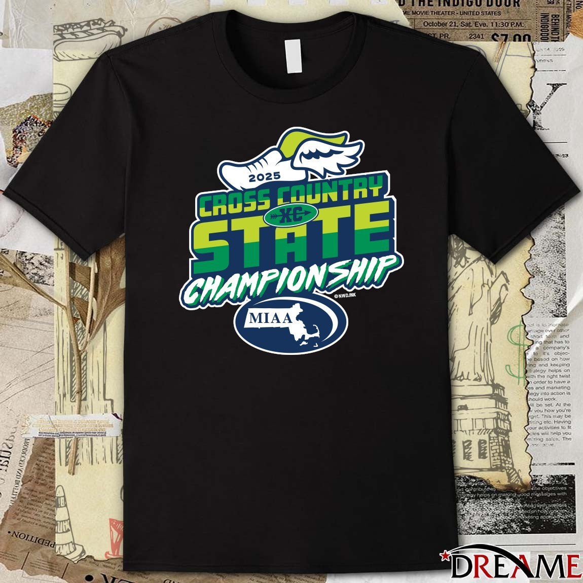 2025 MIAA Cross Country State Championship Logo t-shirt