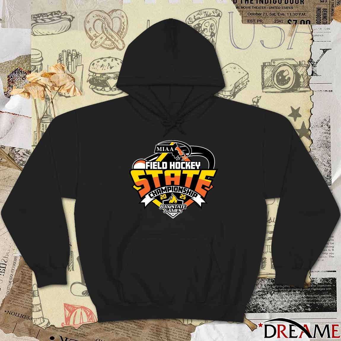 2025 MIAA Field Hockey State Championship Bay State Games Logo t-shirt