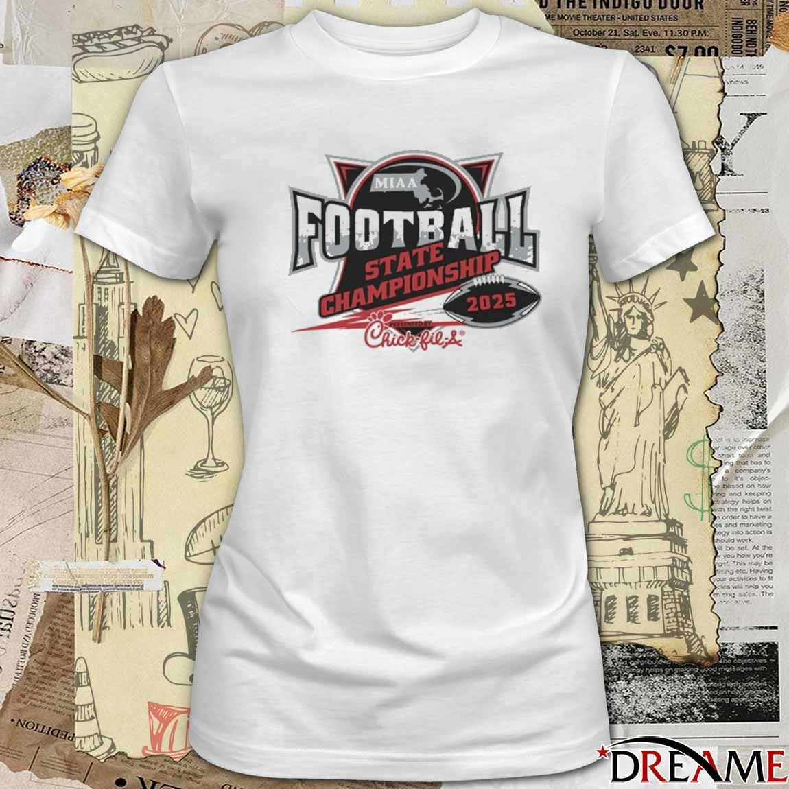 2025 MIAA Football State Championship Chick-fil-A Logo t-shirt