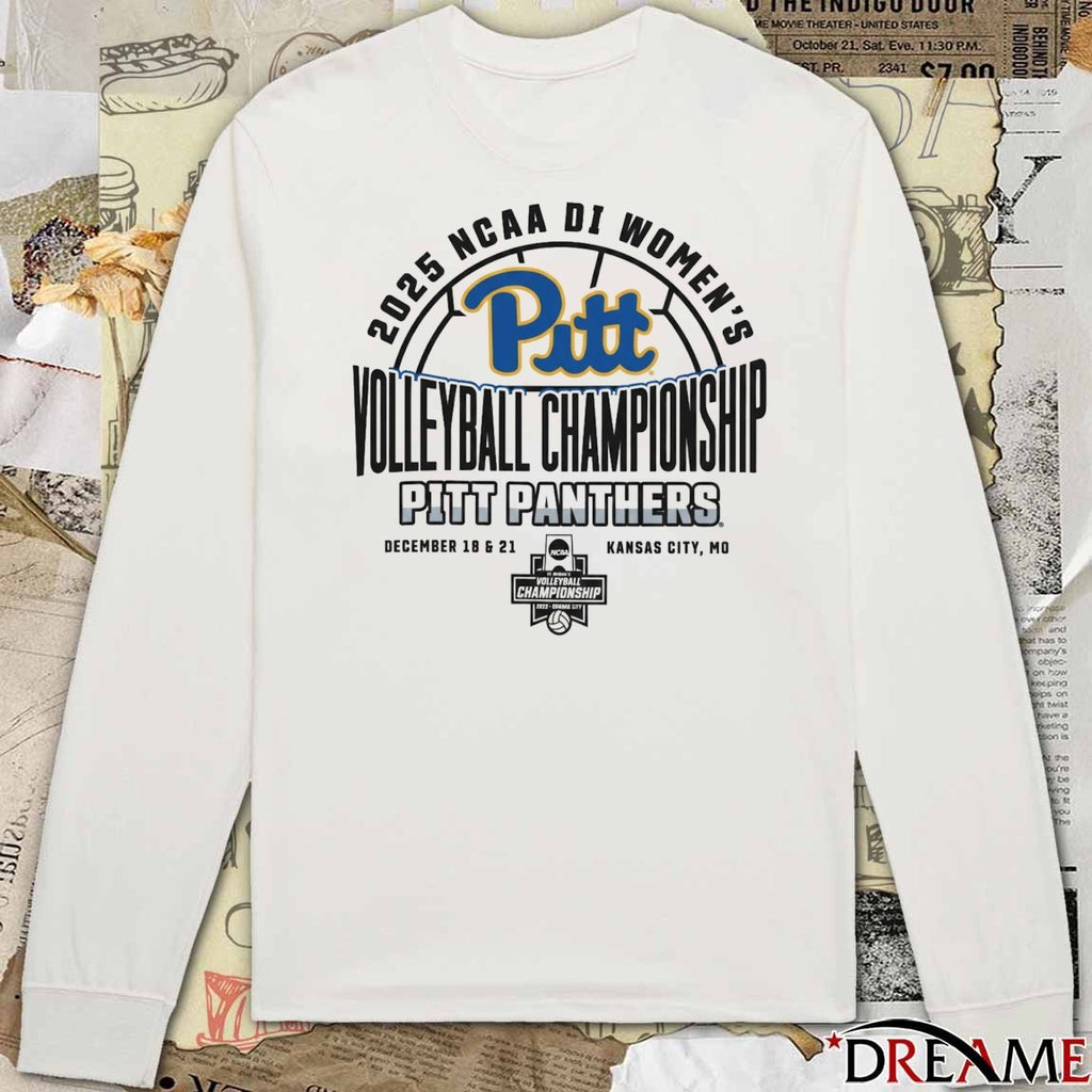 2025 NCAA Division I Pitt Panthers 2025 Women’s Volleyball Championships December 18 21 Kansas City MO t-shirt