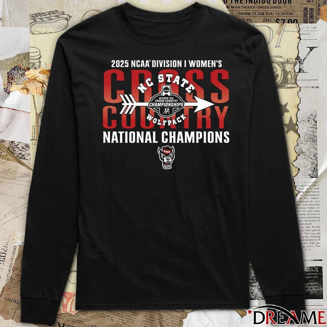 2025 NCAA Division I Women’s Cross Country National Champions NC State Wolfpack t-shirt
