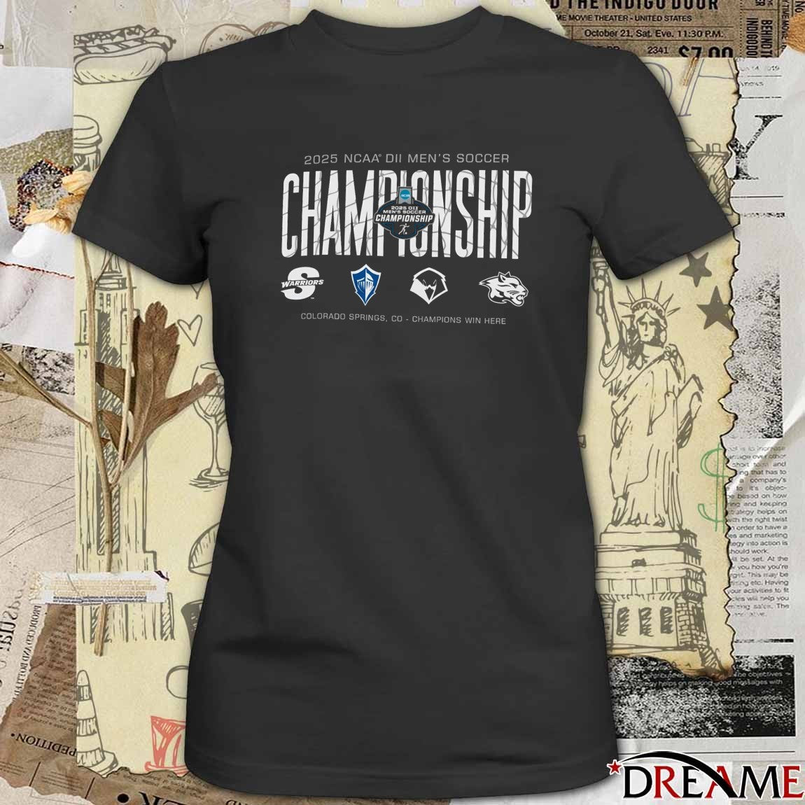2025 NCAA Division II Men’s Soccer Championship Colorado Springs CO Champion Win Here t-shirt