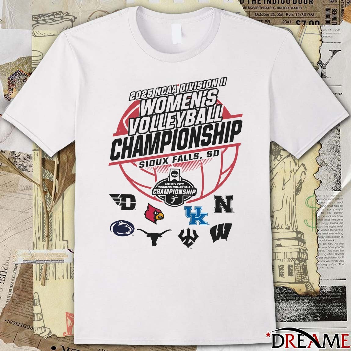 2025 NCAA Division II Women’s Volleyball Championship Sioux Falls SD t-shirt