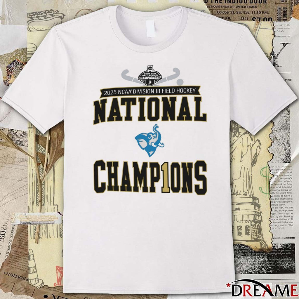 2025 NCAA Division III Field Hockey National Championship Champion Tufts Jumbos t-shirt