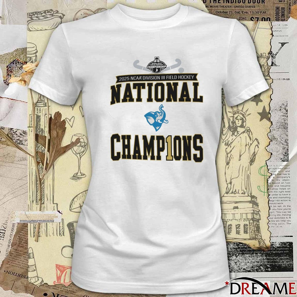 2025 NCAA Division III Field Hockey National Championship Champion Tufts Jumbos t-shirt