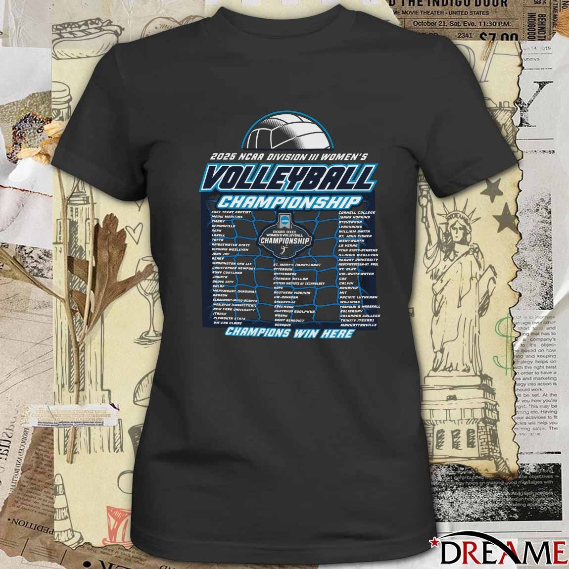 2025 NCAA Division III Women’s Volleyball Championship Champion Win Here t-shirt