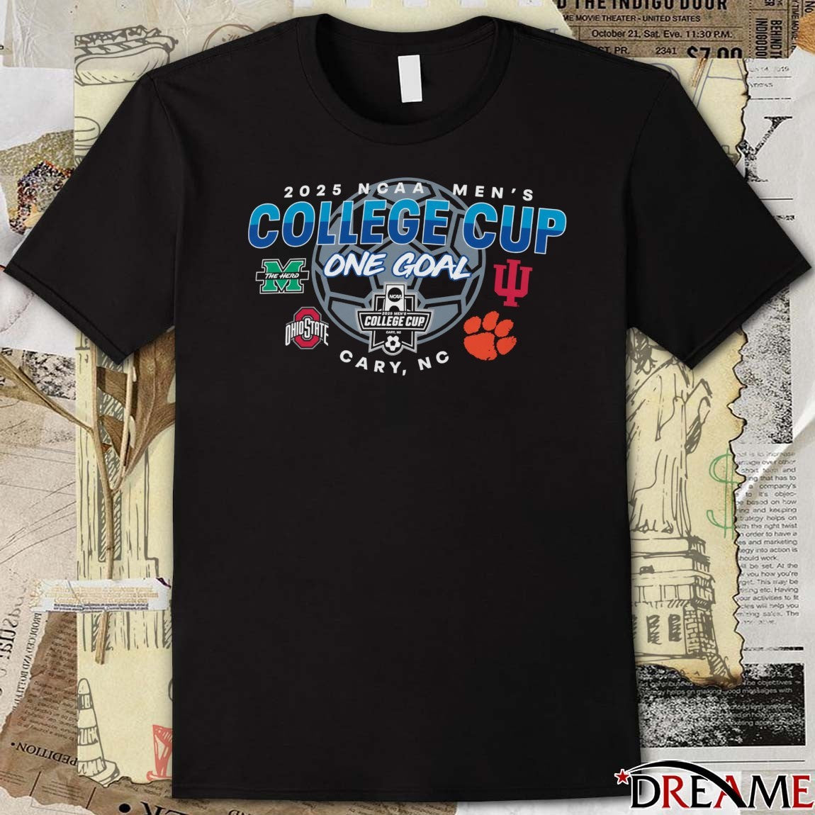 2025 NCAA Men’s College Cup – F25 Mens Motion Cary NC t-shirt