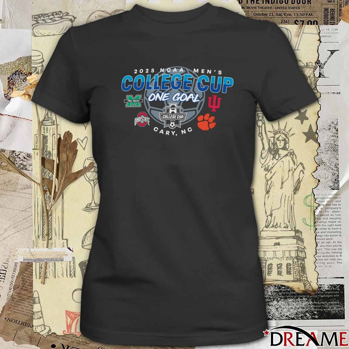 2025 NCAA Men’s College Cup – F25 Mens Motion Cary NC t-shirt