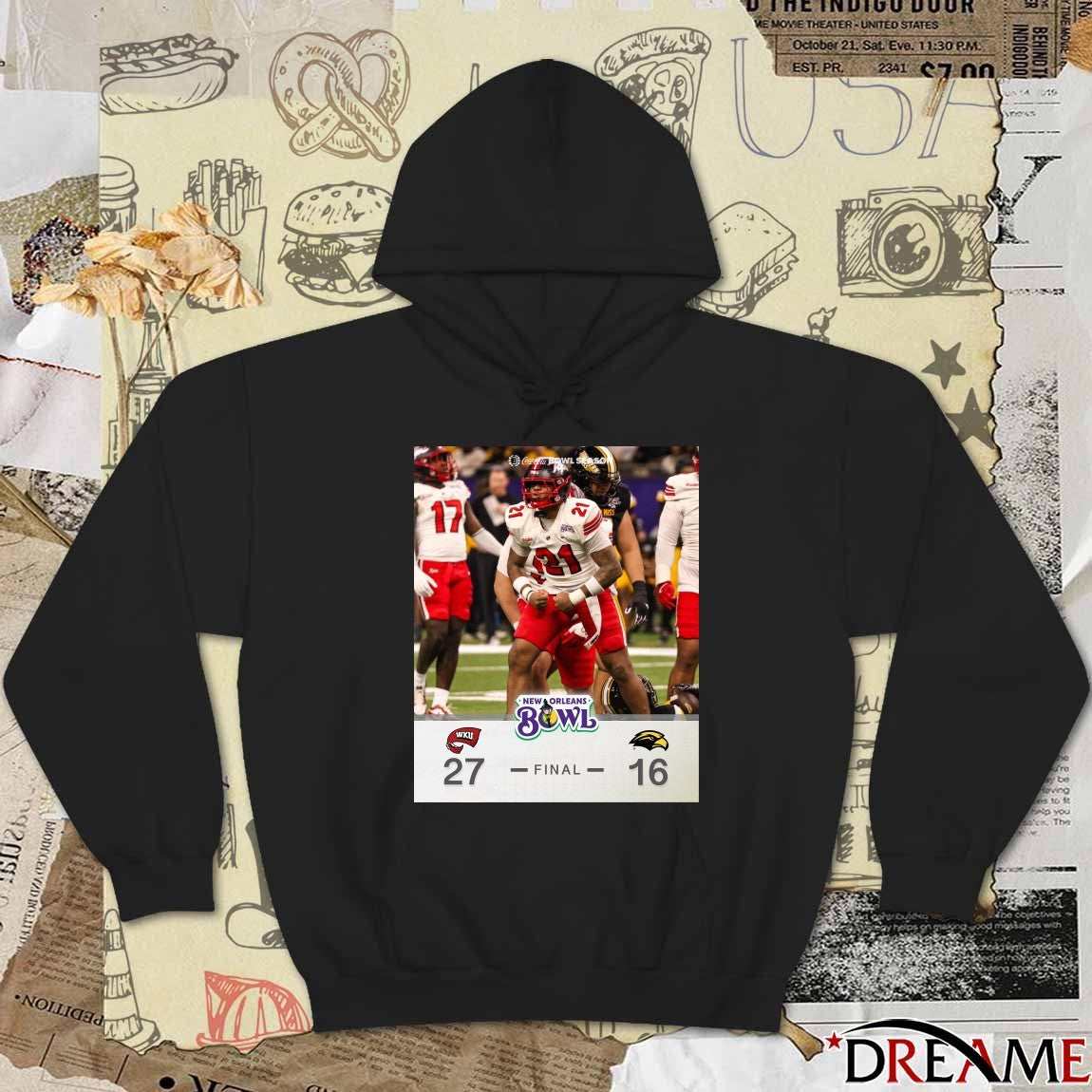 2025 New Orleans Bowl Western Kentucky Hilltoppers 27 – 26 Louisiana Ragin’ Cajuns Poster t-shirt