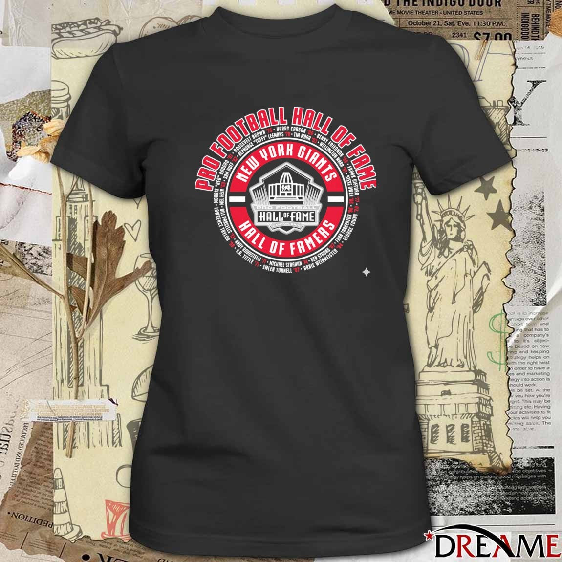 2025 New York Giants Pro Football Hall of Famers Canton Ohio t-shirt
