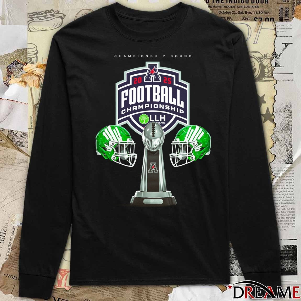 2025 North Texas Mean Green American Conference football Championship Bound t-shirt