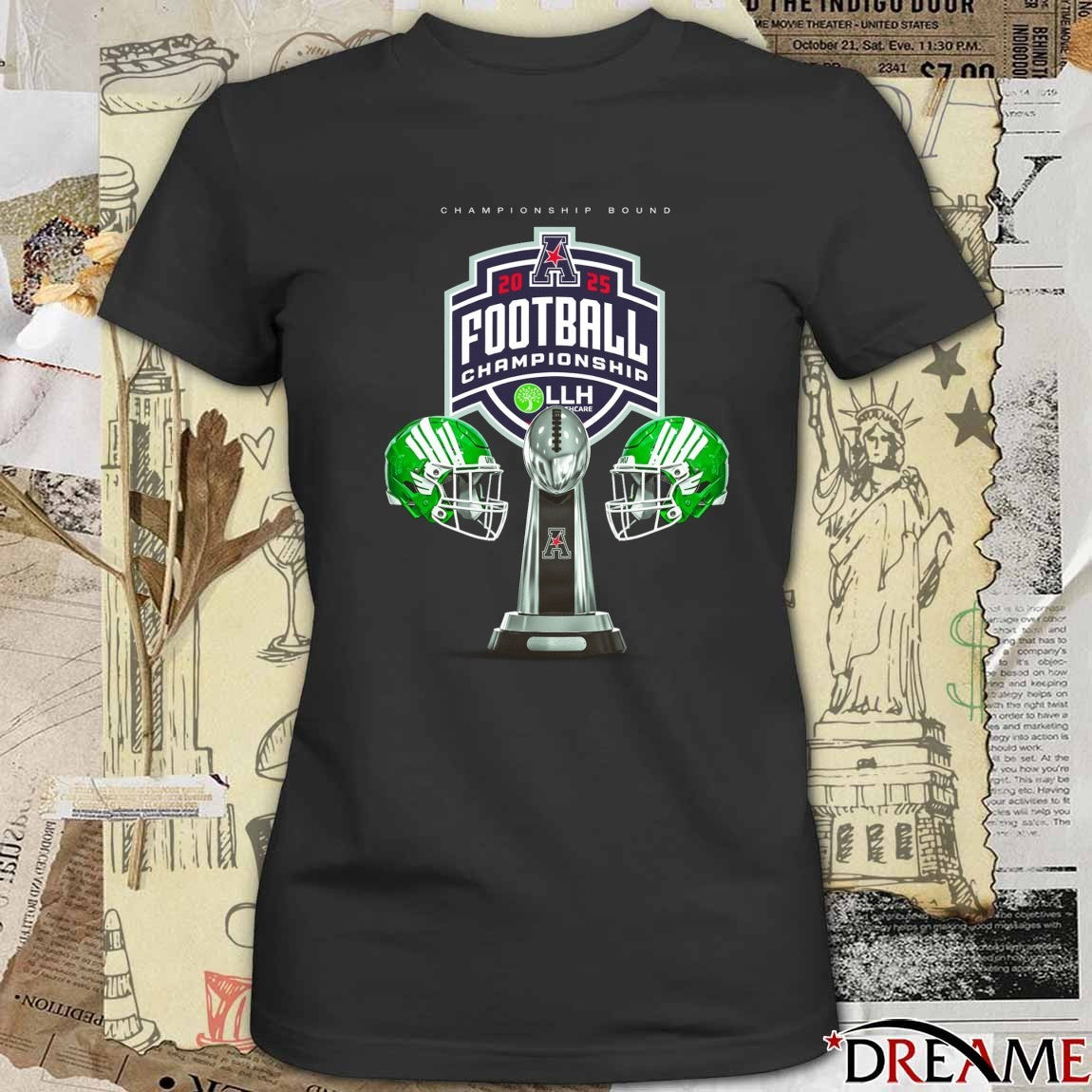 2025 North Texas Mean Green American Conference football Championship Bound t-shirt