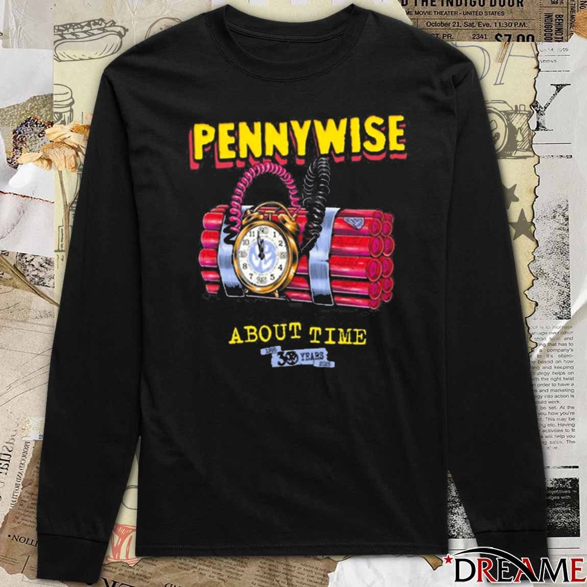 2025 Pennywise About Time 30 Years Anniversary t-shirt