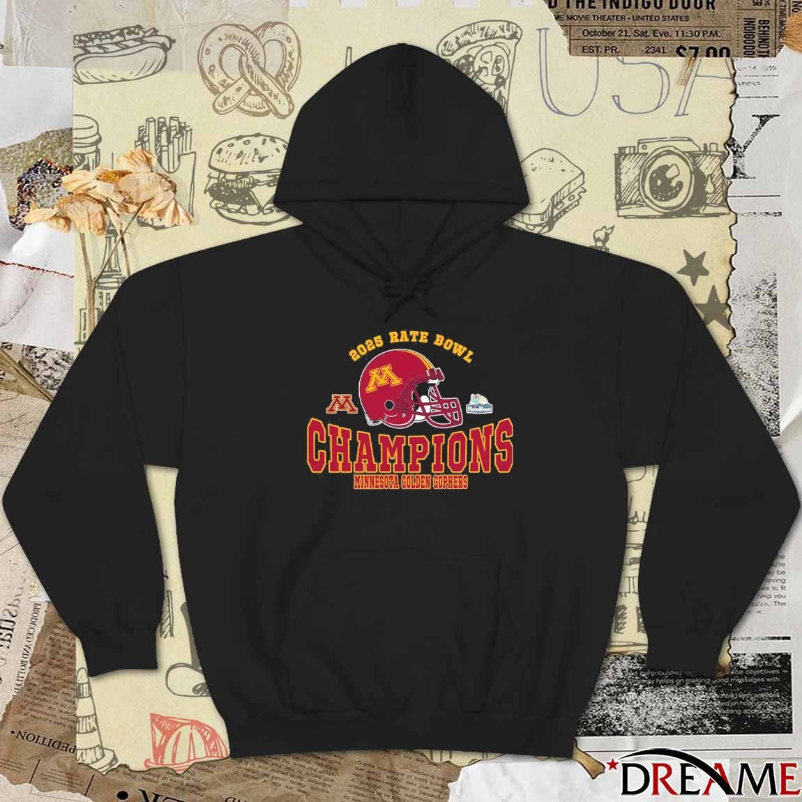 2025 Rate Bowl Champions Minnesota Golden Gophers Football Helmet t-shirt