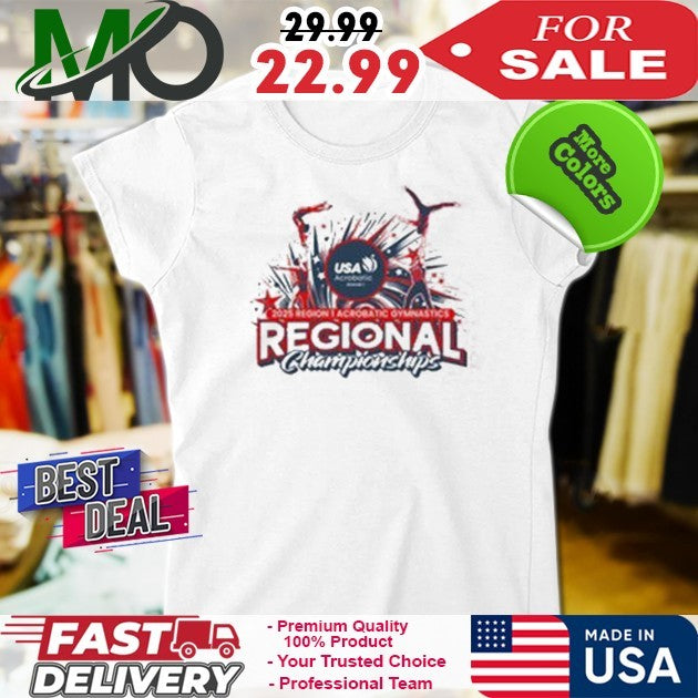 2025 Region 1 Acrobatic Gymnastics Regional Championships Shirt