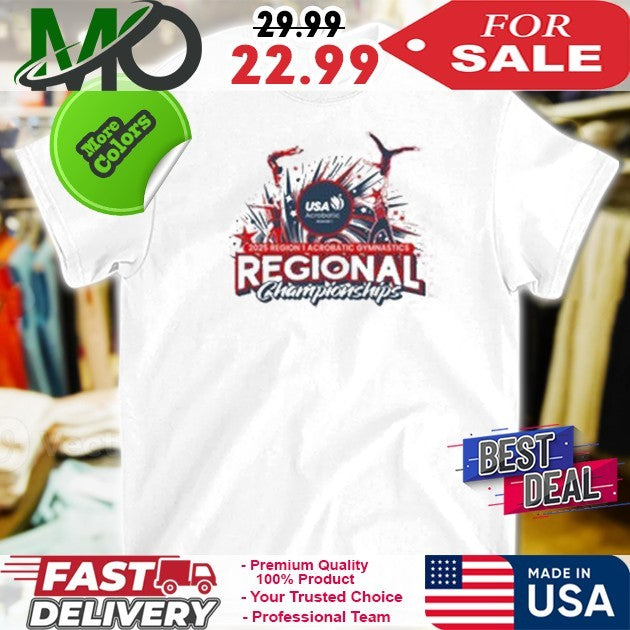 2025 Region 1 Acrobatic Gymnastics Regional Championships Shirt