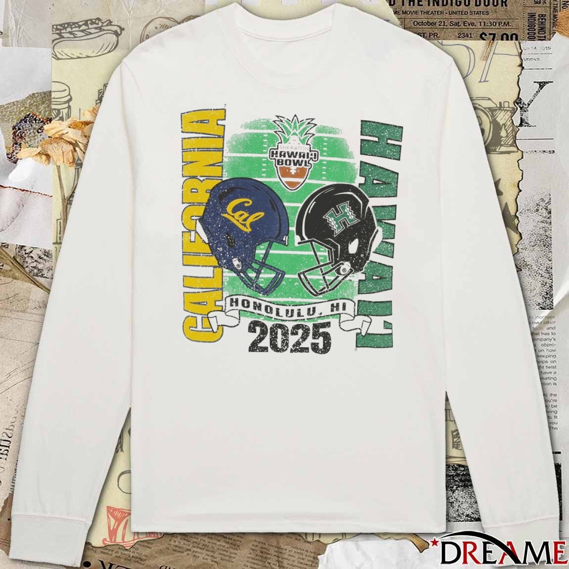 2025 Sheraton Hawaii Bowl California Golden Bears vs. Hawai’i Rainbow Warriors Honolulu HI t-shirt
